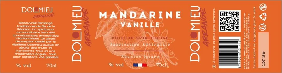 Étiquette Mandarine Vanille