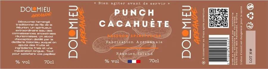 Étiquette Punch Cacahuète